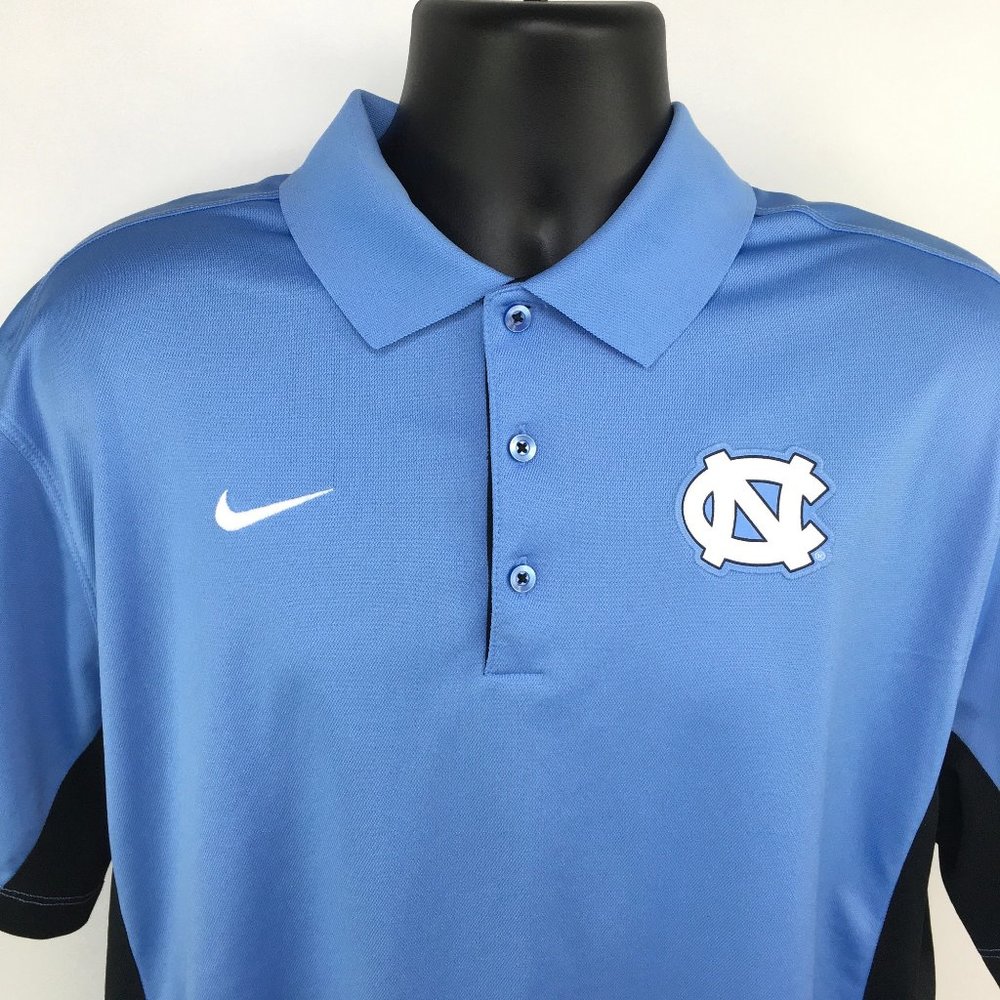 Nike Dri Fit North Carolina UNC Golf Polo Shirt XL - Picture 2 of 10
